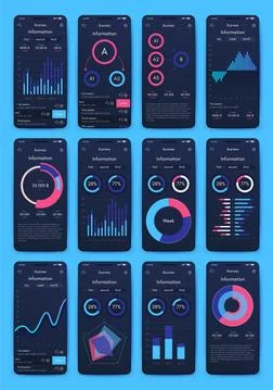 Modern infographic vector elements for business brochures. Use in website Illustrazione stock