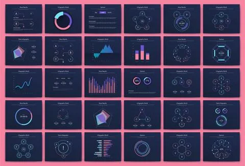 Modern infographic vector elements for business brochures. Use in website 스톡 일러스트