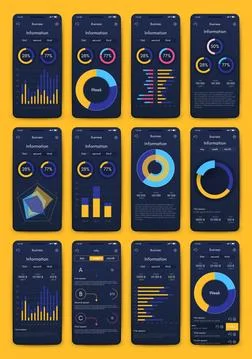 Modern infographic vector elements for business brochures. Use in website Stock Illustration