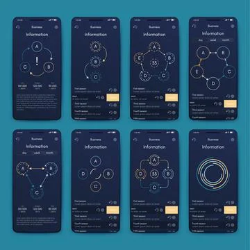 Modern infographic vector elements for business brochures. Use in website Stock Illustration