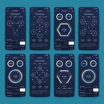 Modern infographic vector elements for business brochures. Use in website イラスト素材