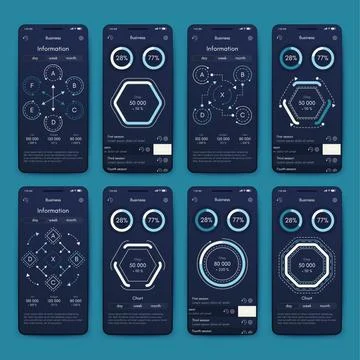 Modern infographic vector elements for business brochures. Use in website Stockillustratie