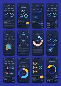 Modern infographic vector elements for business brochures. Use in website Stock Illustration