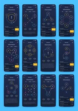 Modern infographic vector elements for business brochures. Use in website Illustrazione stock