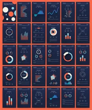 Modern infographic vector elements for business brochures. Use in website イラスト素材