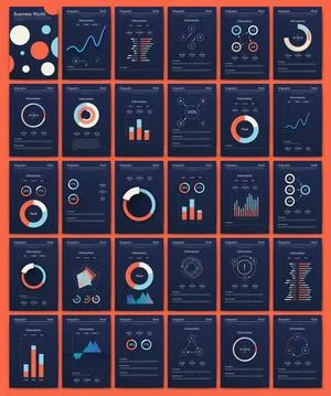 Modern infographic vector elements for business brochures. Use in website Stock Illustration
