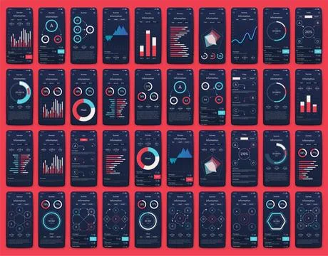 Modern infographic vector elements for business brochures. Use in website Stock Illustration