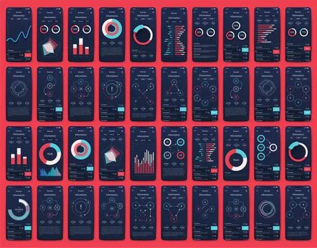 Modern infographic vector elements for business brochures. Use in website Stock Illustration
