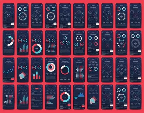 Modern infographic vector elements for business brochures. Use in website Stock Illustration