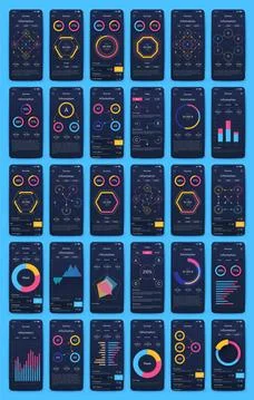 Modern infographic vector elements for business brochures. Use in website Stockillustratie