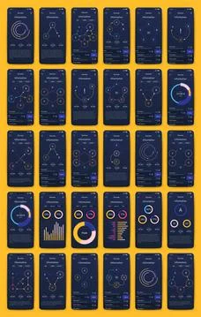 Modern infographic vector elements for business brochures. Use in website Illustrazione stock