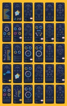 Modern infographic vector elements for business brochures. Use in website Stock Illustration