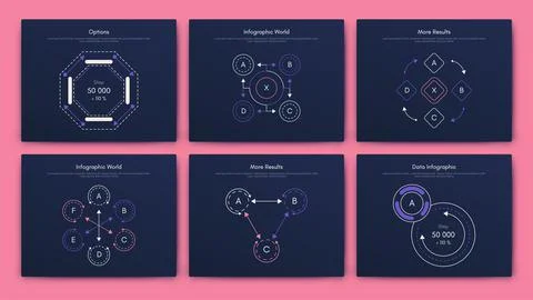 Modern infographic vector elements for business brochures. Use in website, co 스톡 일러스트