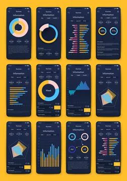 Modern infographic vector elements for business brochures. Use in website, co Stock Illustration