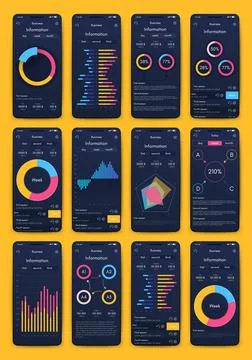 Modern infographic vector elements for business brochures. Use in website, co Stock Illustration