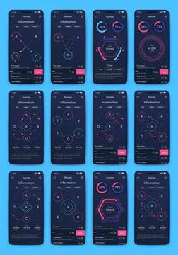 Modern infographic vector elements for business brochures. Use in website, co イラスト素材
