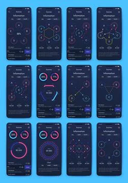 Modern infographic vector elements for business brochures. Use in website, co Stock Illustration