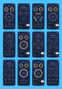 Modern infographic vector elements for business brochures. Use in website, co Illustrazione stock