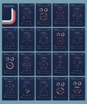 Modern infographic vector elements for business brochures. Use in website, co イラスト素材