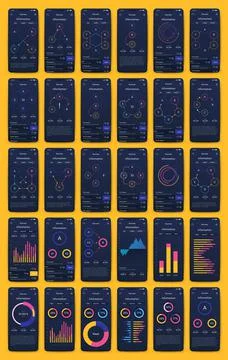 Modern infographic vector elements for business brochures. Use in website, co Stock Illustration