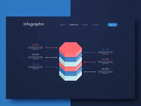 Modern infographic vector elements for business brochures. Use in website Illustrazione stock