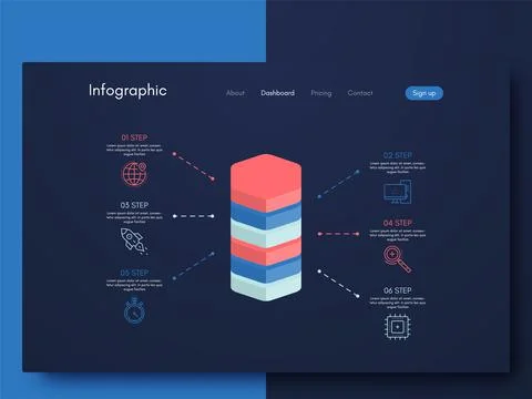 Modern infographic vector elements for business brochures. Use in website 스톡 일러스트