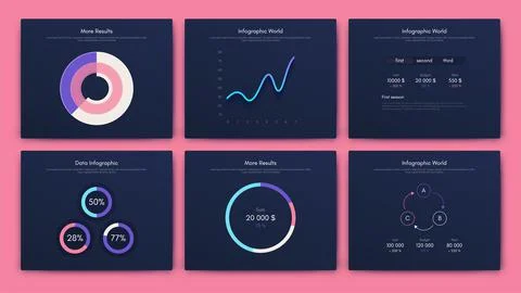 Modern infographic vector elements for business brochures. Use in website 스톡 일러스트