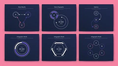 Modern infographic vector elements for business brochures. Use in website 스톡 일러스트
