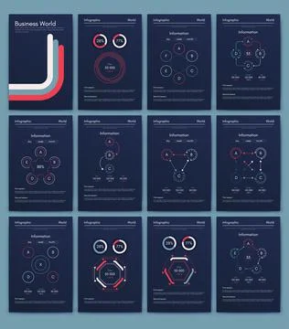Modern infographic vector elements for business brochures. Use in website イラスト素材