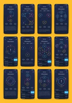 Modern infographic vector elements for business brochures. Use in website Illustrazione stock