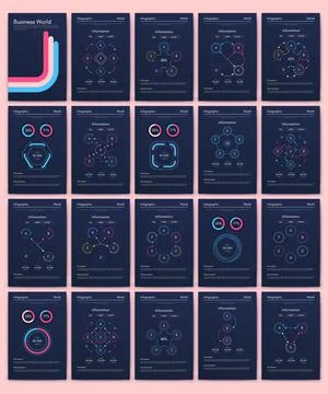 Modern infographic vector elements for business brochures. Use in website Stock Illustration