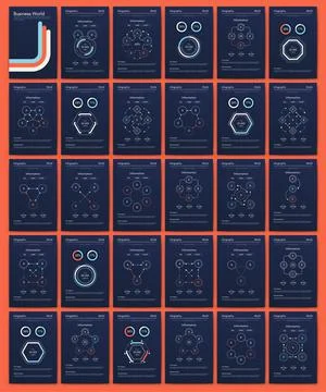 Modern infographic vector elements for business brochures. Use in website Stock Illustration
