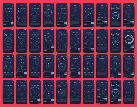 Modern infographic vector elements for business brochures. Use in website Illustrazione stock