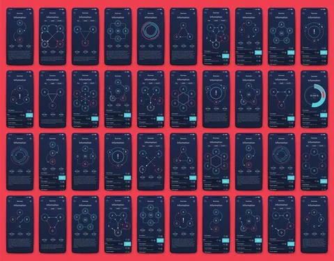 Modern infographic vector elements for business brochures. Use in website Illustrazione stock