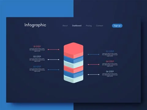 Modern infographic vector elements for business brochures. Use in website, co イラスト素材