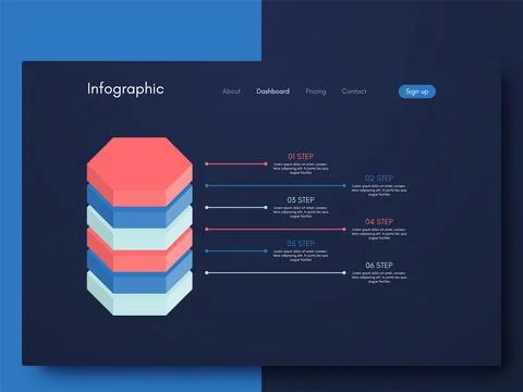 Modern infographic vector elements for business brochures. Use in website, co Illustrazione stock