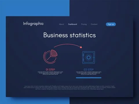 Modern infographic vector elements for business brochures. Use in website, co 스톡 일러스트