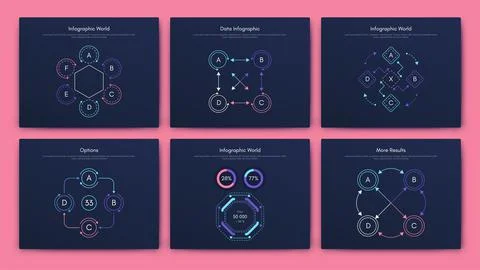 Modern infographic vector elements for business brochures. Use in website, co Illustrazione stock
