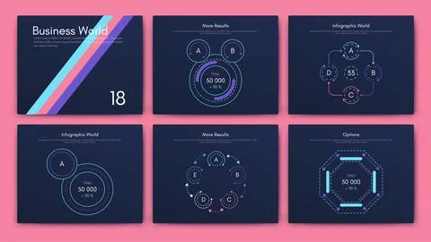 Modern infographic vector elements for business brochures. Use in website, co Stock Illustration