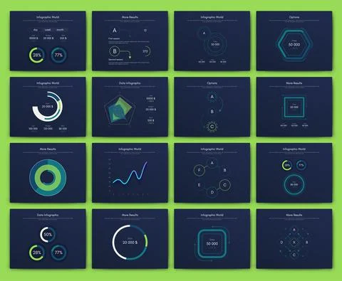Modern infographic vector elements for business brochures. Use in website, co Stock Illustration