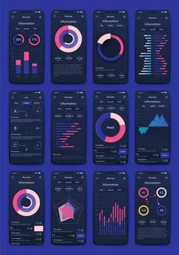 Modern infographic vector elements for business brochures. Use in website, co 스톡 일러스트