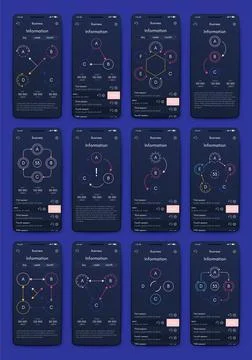 Modern infographic vector elements for business brochures. Use in website, co Illustrazione stock