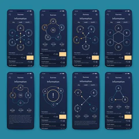 Modern infographic vector elements for business brochures. Use in website, co 스톡 일러스트