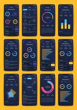 Modern infographic vector elements for business brochures. Use in website, co 스톡 일러스트