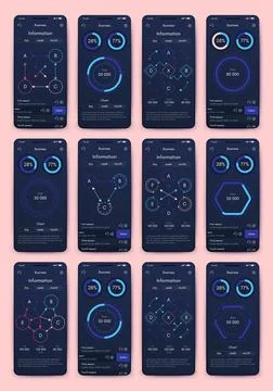 Modern infographic vector elements for business brochures. Use in website, co イラスト素材