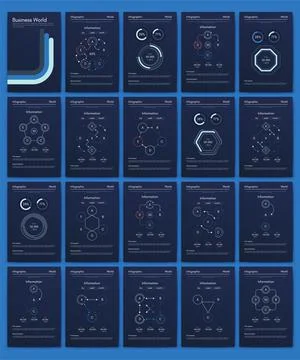 Modern infographic vector elements for business brochures. Use in website Stock Illustration
