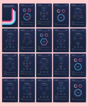 Modern infographic vector elements for business brochures. Use in website Stock Illustration