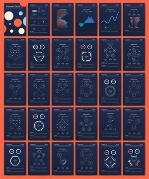 Modern infographic vector elements for business brochures. Use in website イラスト素材