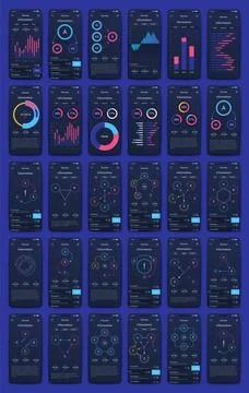 Modern infographic vector elements for business brochures. Use in website Illustrazione stock