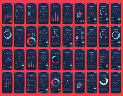 Modern infographic vector elements for business brochures. Use in website Stock Illustration